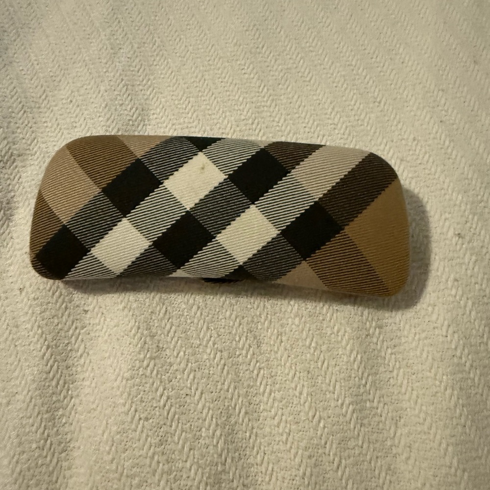 Burberry Checkered Eyeglass Case